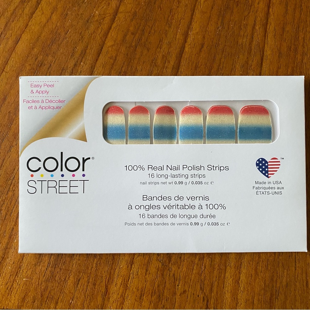 Color Street Press-On Nail Strips NWT “Firecracker Pop”